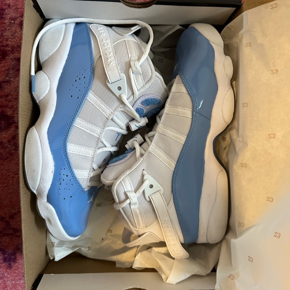 Nike Jordan Six Rings, ice blue and white like new